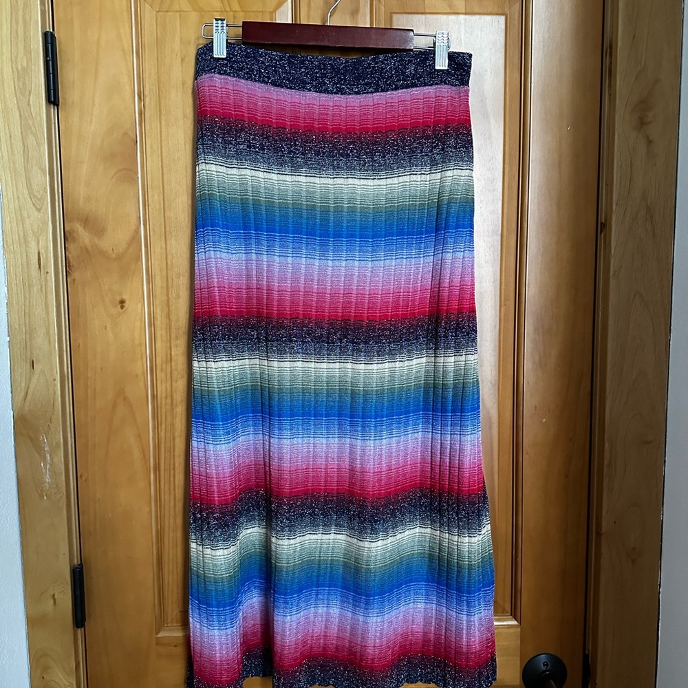 Zara Knit Multi Color MIDI Skirt
